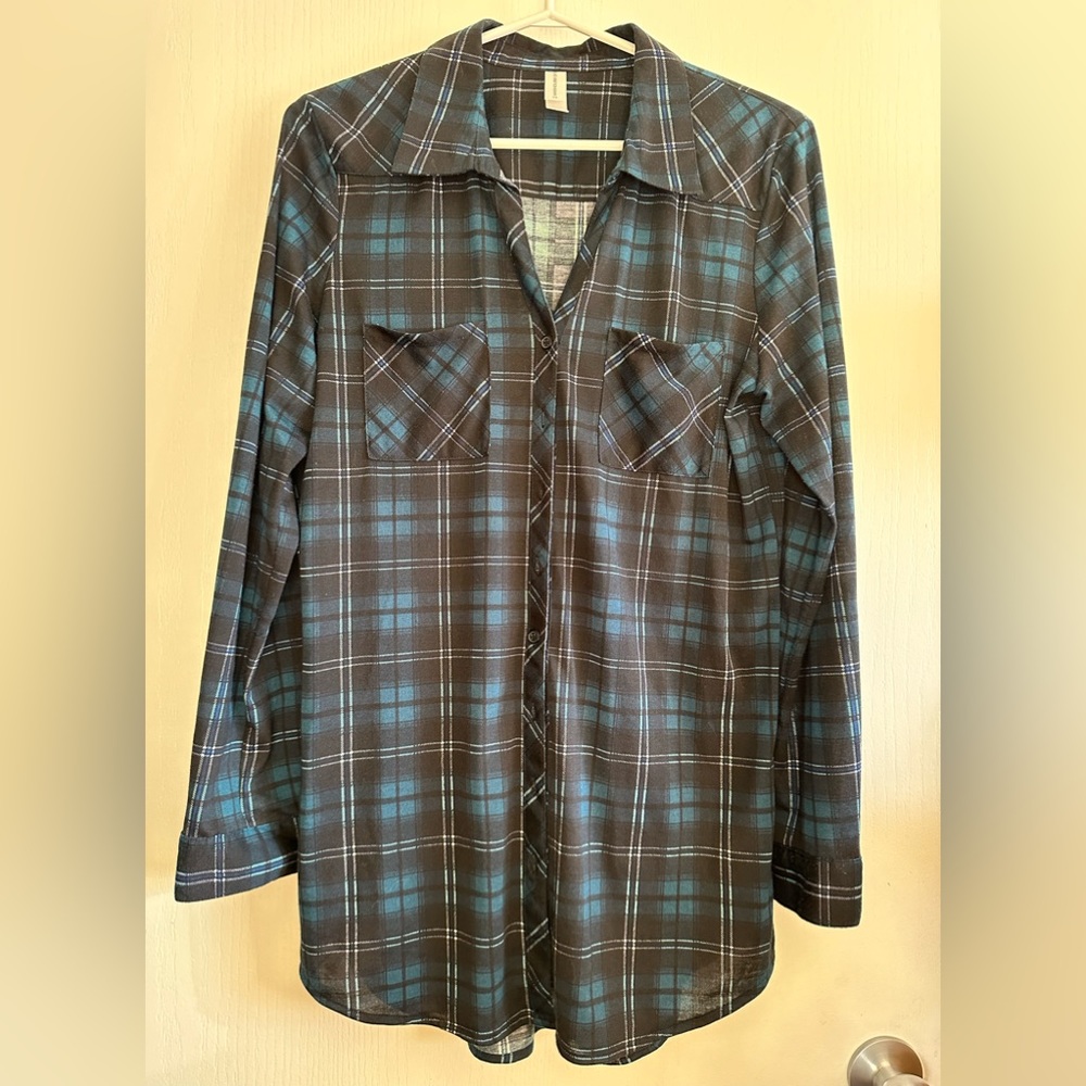 Warehouse one plaid tunic
